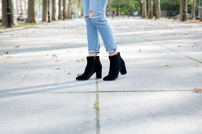 Velvet Ankle Boots