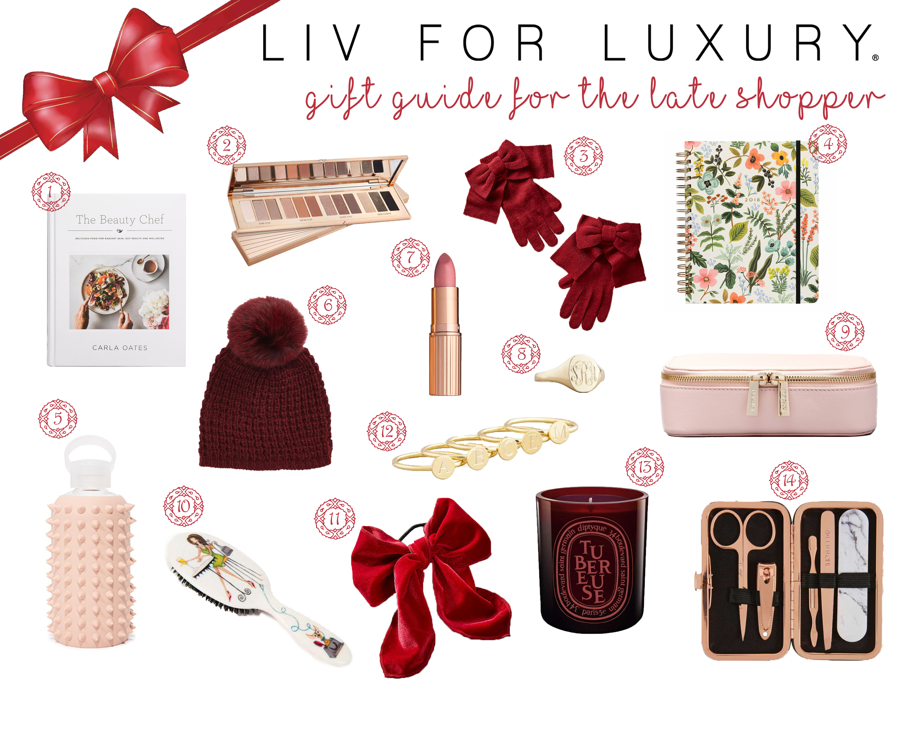 Holiday gift guide for the late shopper liv for luxury liv micheli