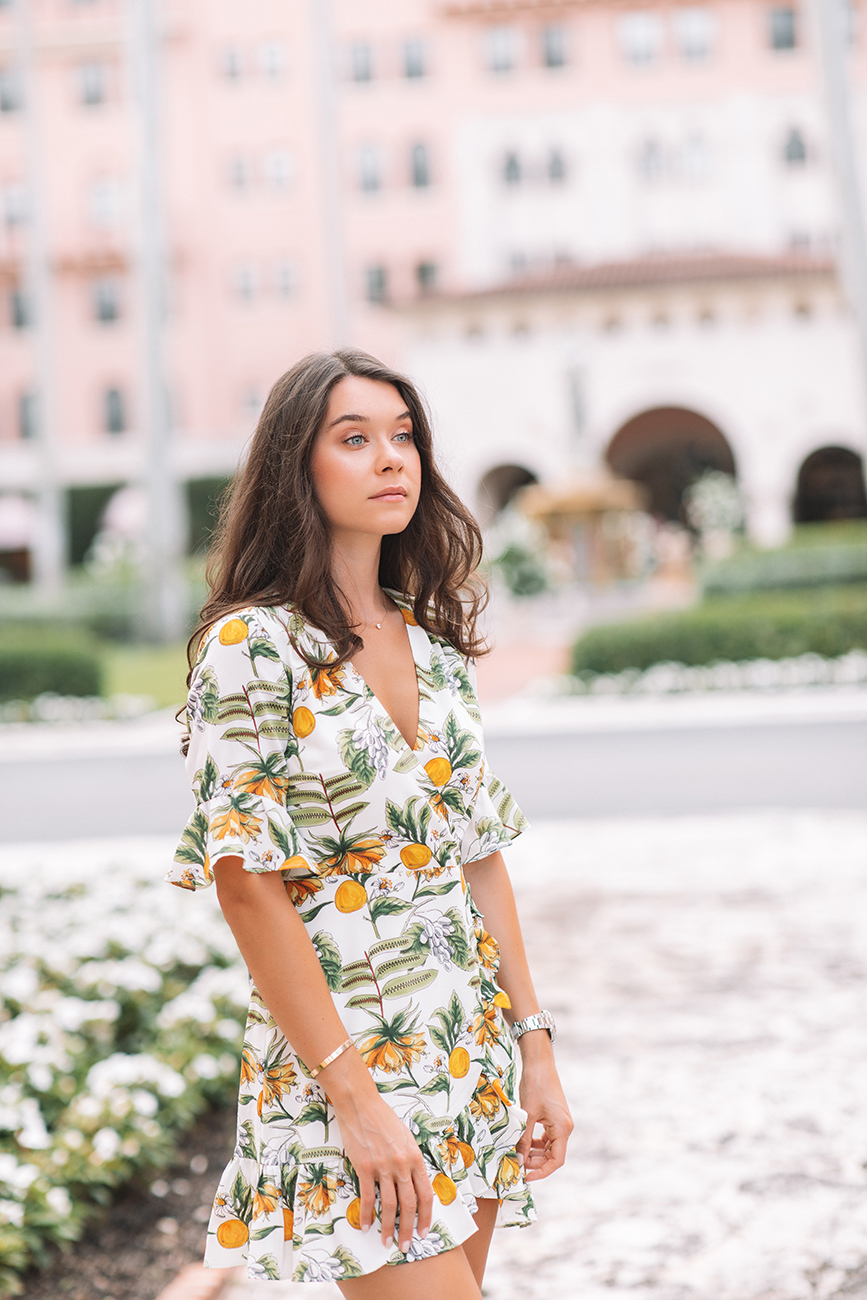 the universally flattering dress that everyone should own liv for luxury liv micheli wearing Lost + Wander wrap dress and Soludos espadrilles