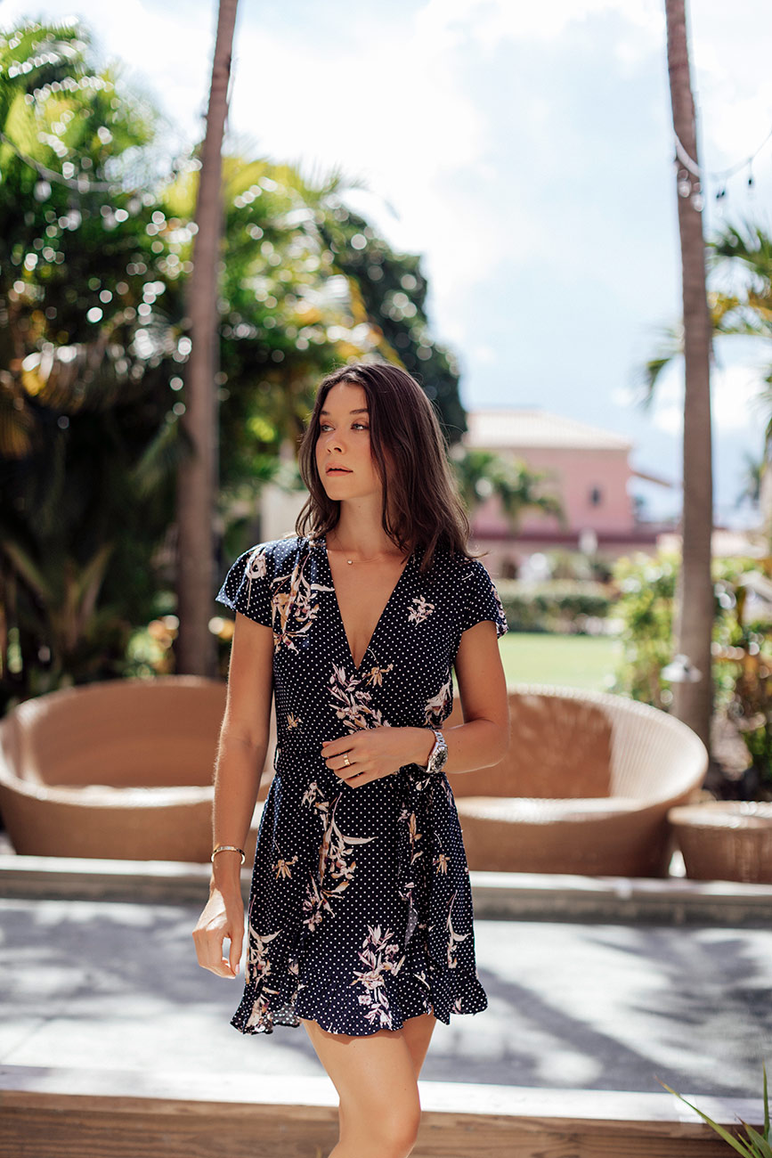 72 hours in Boca Raton, Florida with The Boca Resort Liv For Luxury Liv Micheli is wearing a Lost and Wander Catalina mini dress at The Boca Resort in Boca, Raton Florida